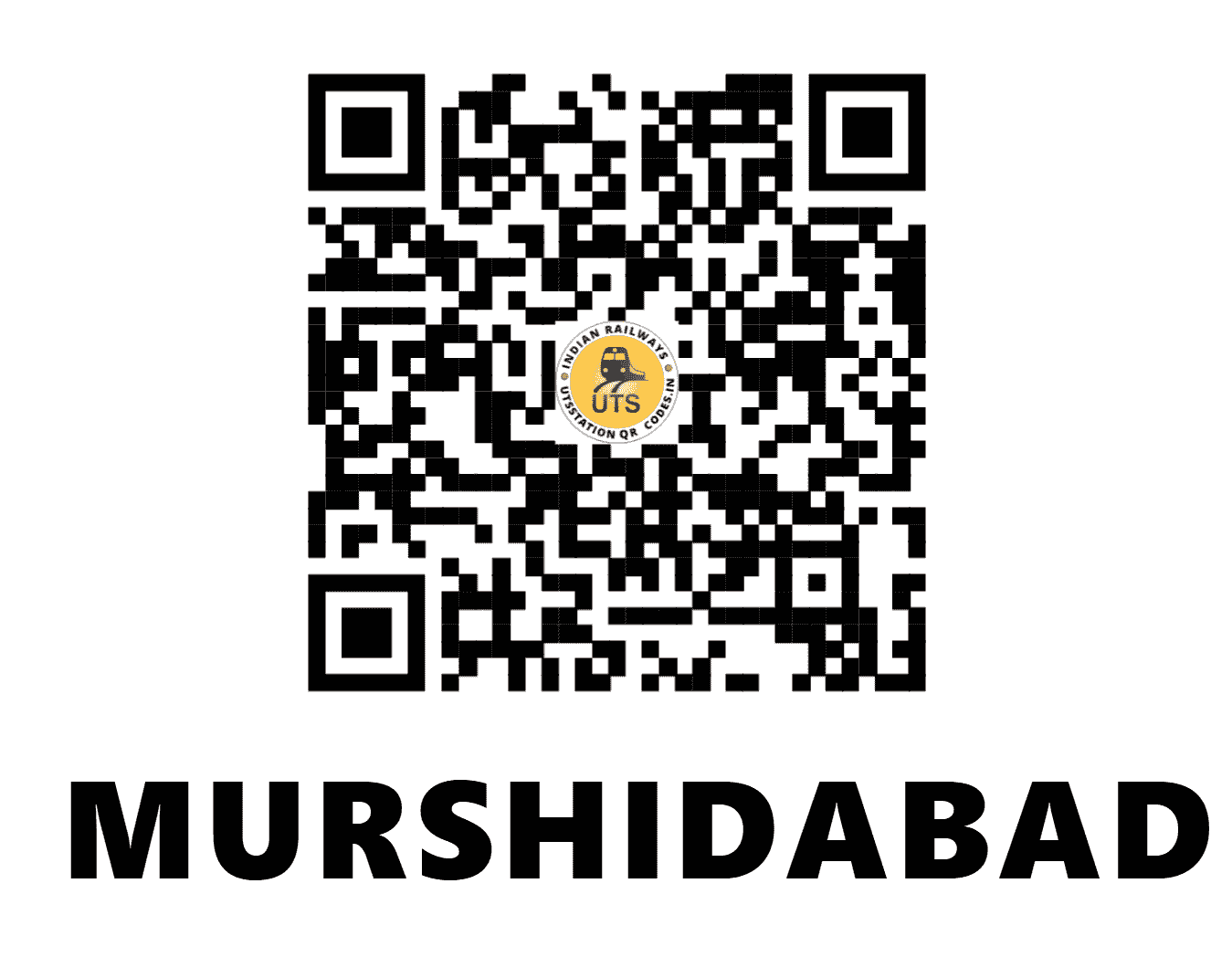UTS QR Code for MURSHIDABAD - MBB - ER (WEST BENGAL)
